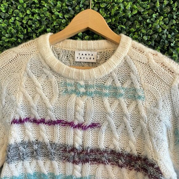 Tanya Taylor Lora Stripe Knit Jumper Sweater Top XS - Picture 5 of 9